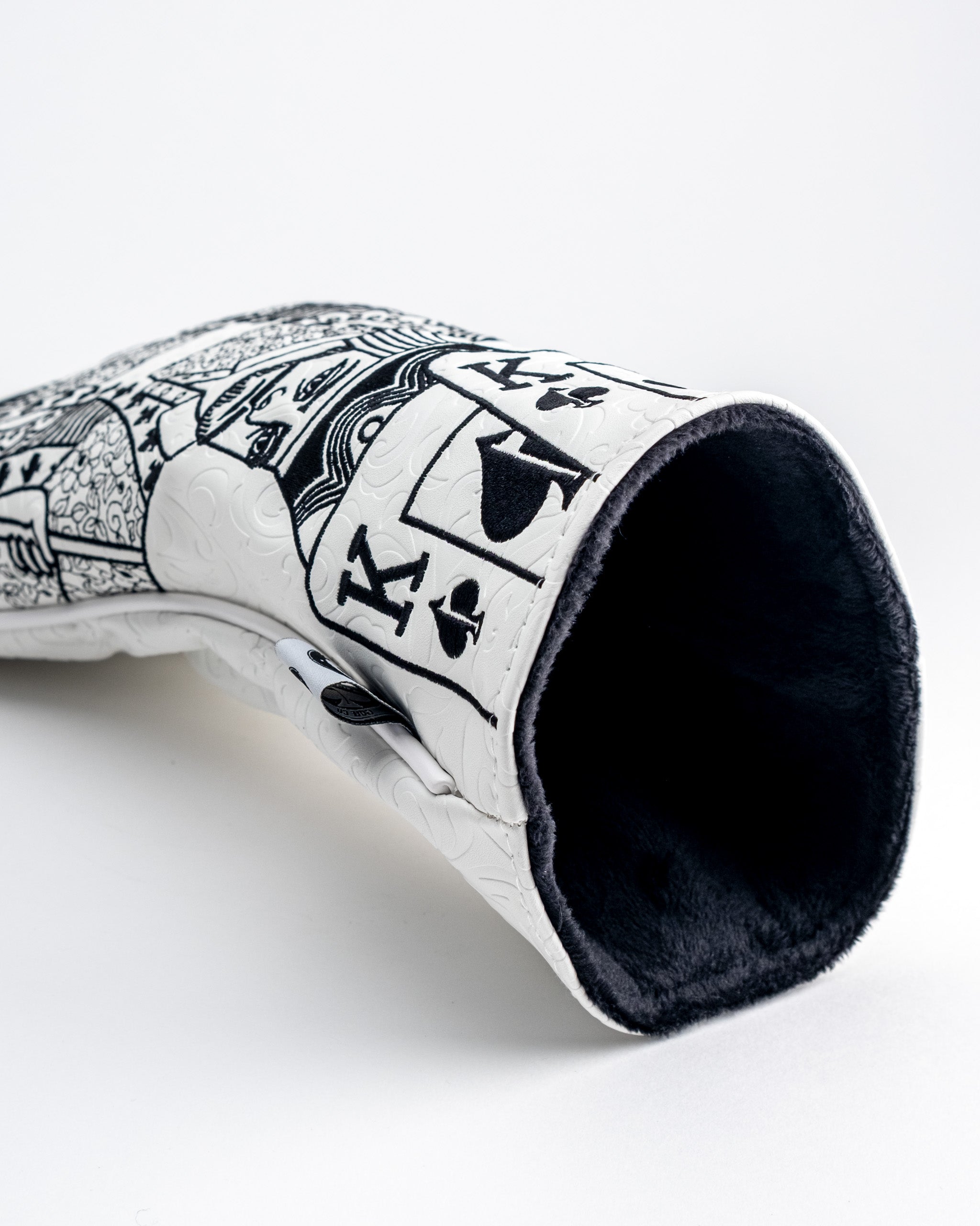 Pins and Aces White Out King of Spades - Driver Cover — size reference