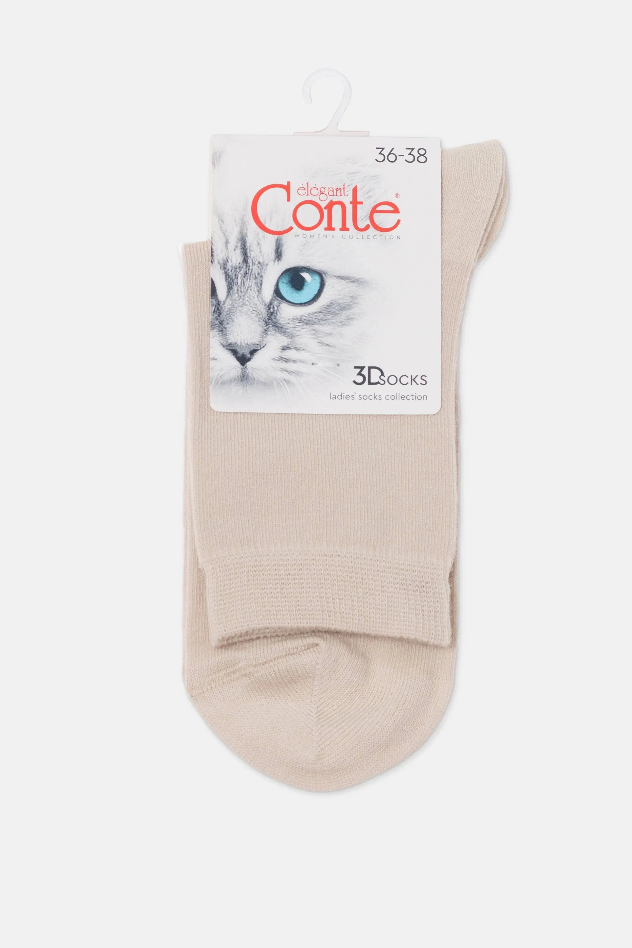 TheRanok.com Conte Cotton Women's Classic 3Dsocks — comparison shot