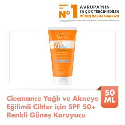Avene Cleanance SPF 50+ Colored Sunscreen for Oily & Acne-Prone Skin - Non-Greasy, Tinted Protection