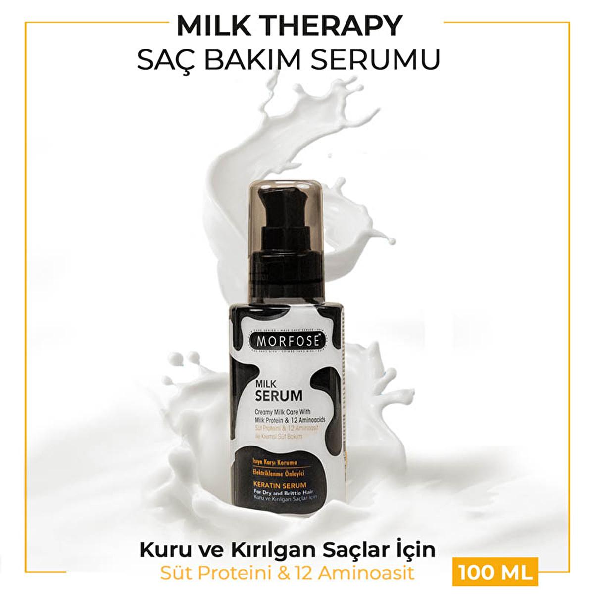 Morfose Milk Therapy Hair Serum - Nourishing Dry & Damaged Hair with Amino Acids & Avocado Oil