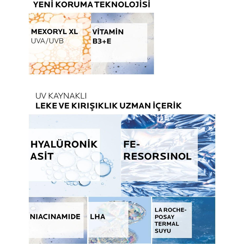 La Roche Posay Anthelios Age Correct Daily Tinted Cream SPF50+ - Tinted Sunscreen Cream for Anti-Aging & Sensitive Skin