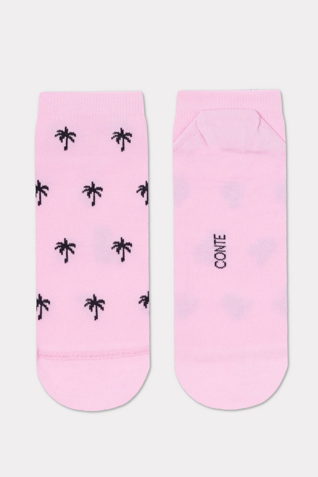 TheRanok.com Cotton Ankle Socks Conte Active - 589 Palm Trees — side view