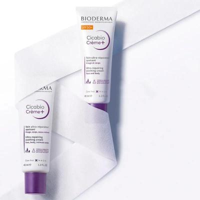 Bioderma Cicabio SPF50+ Cream - Hypoallergenic Sunscreen for Sensitive Skin, Fragrance-Free, 1.35 fl oz