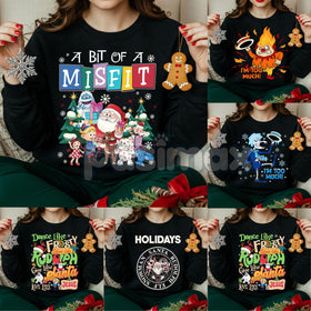 Rudolph and Friends Xmas Sweatshirt – Iconic Red Nosed Reindeer Holiday Crewneck