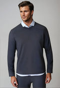 Buki Rugvee Pullover V-Neck Sweatshirt - Charcoal Grey — main product shot