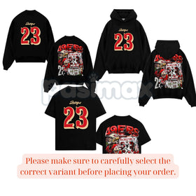 Run CMC Christian McCaffrey 23 "The Faithful" Game Day Cotton Hoodie – Fan Pullover & T-Shirt Style Apparel, Unisex