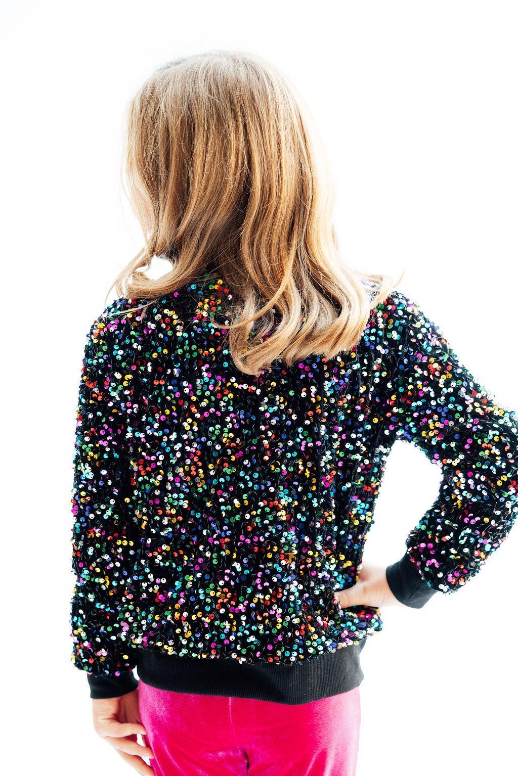 Mila & Rose ® Confetti Velvet Sequin Jacket — lifestyle context