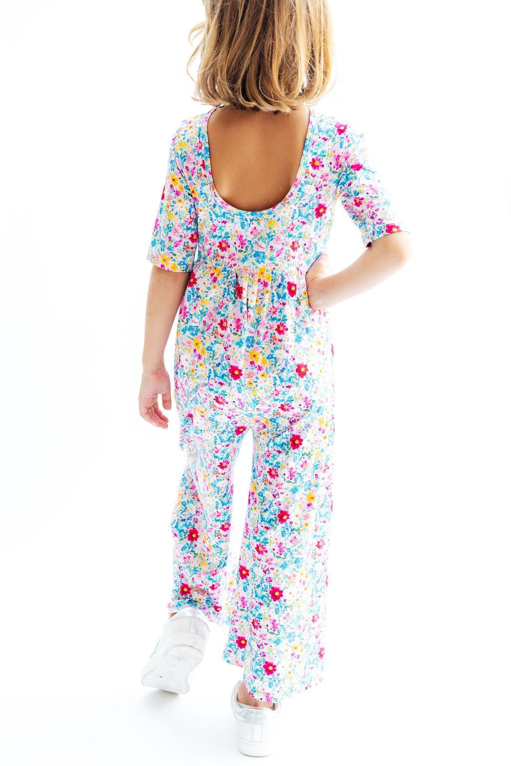 Mila & Rose ® Fluttering Flowers Wide Leg Jumpsuit — alternative angle