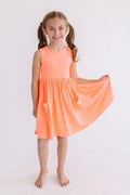 Mila & Rose ® Neon Coral Tank Pocket Twirl Dress — main product shot