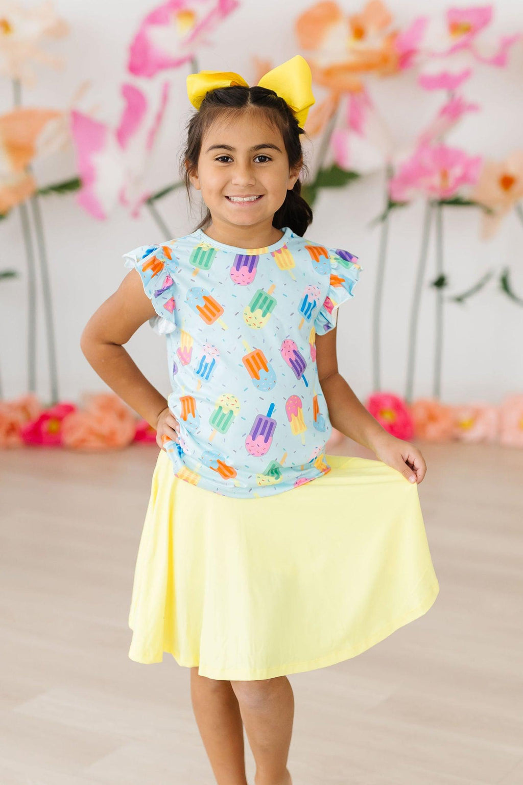Mila & Rose ® Sweet Treat S/S Ruffle Tee — side view