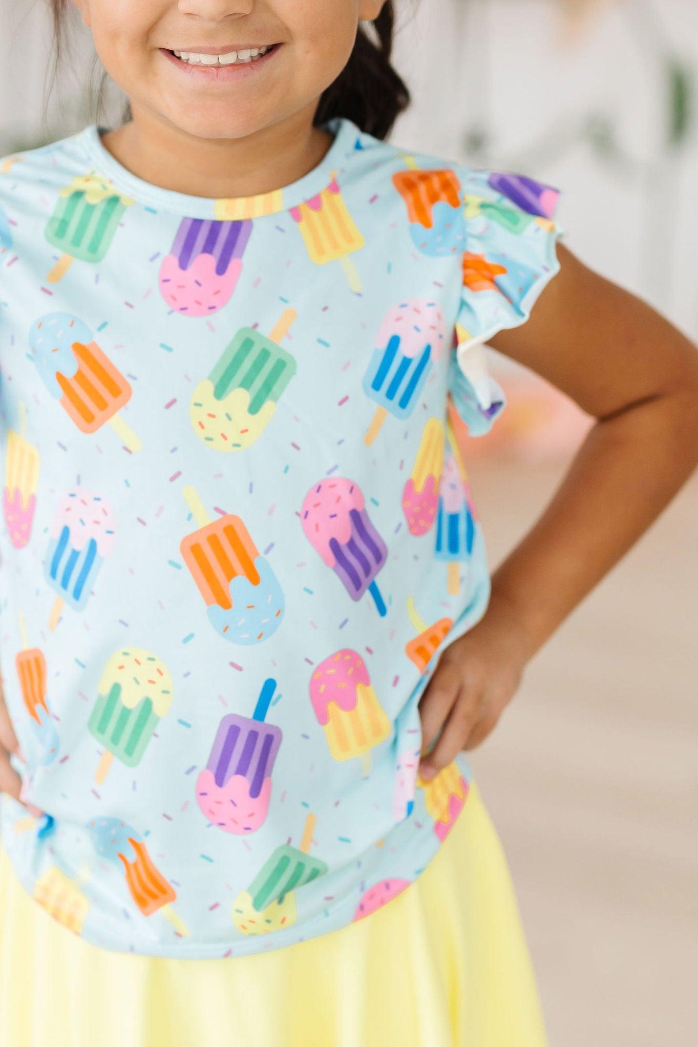Mila & Rose ® Sweet Treat S/S Ruffle Tee — lifestyle context