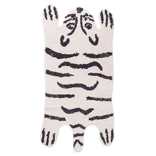 Perfecsy VIKAMA Cartoon Leopard Carpet For Cooling And Warmth, Home Decoration, Bedroom Plush Floor Mat, Living Room Rest Are