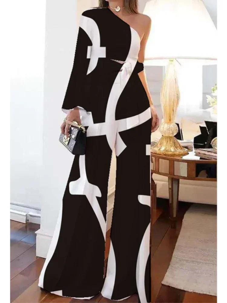 Envy NYC Envy NYC Dynasty Wide Leg Jumpsuit — construction detail