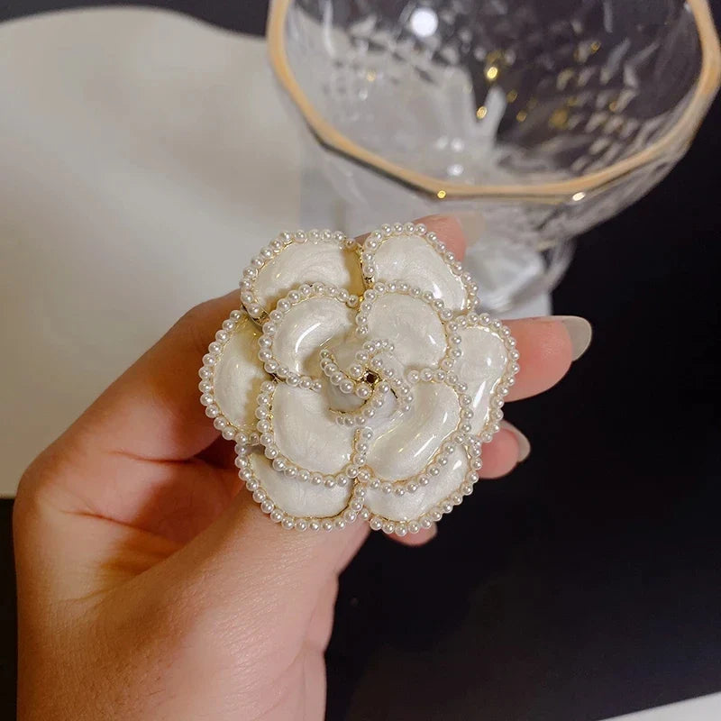 Envy NYC Croissant Brooch Plated Metal