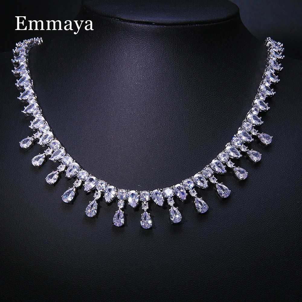 Envy NYC Envy NYC Exquisite Cubic Zircon Necklace — lifestyle worn / used context