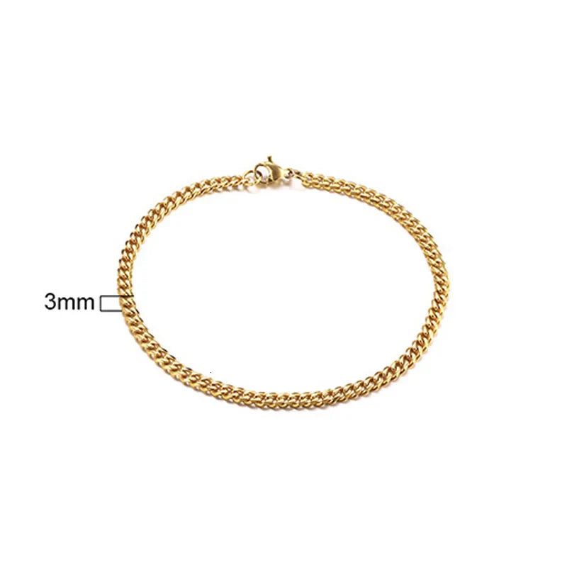 SORI STYLE Chain Bangle Bracelet — product on model