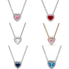 Colorful Heart-Shaped Necklace