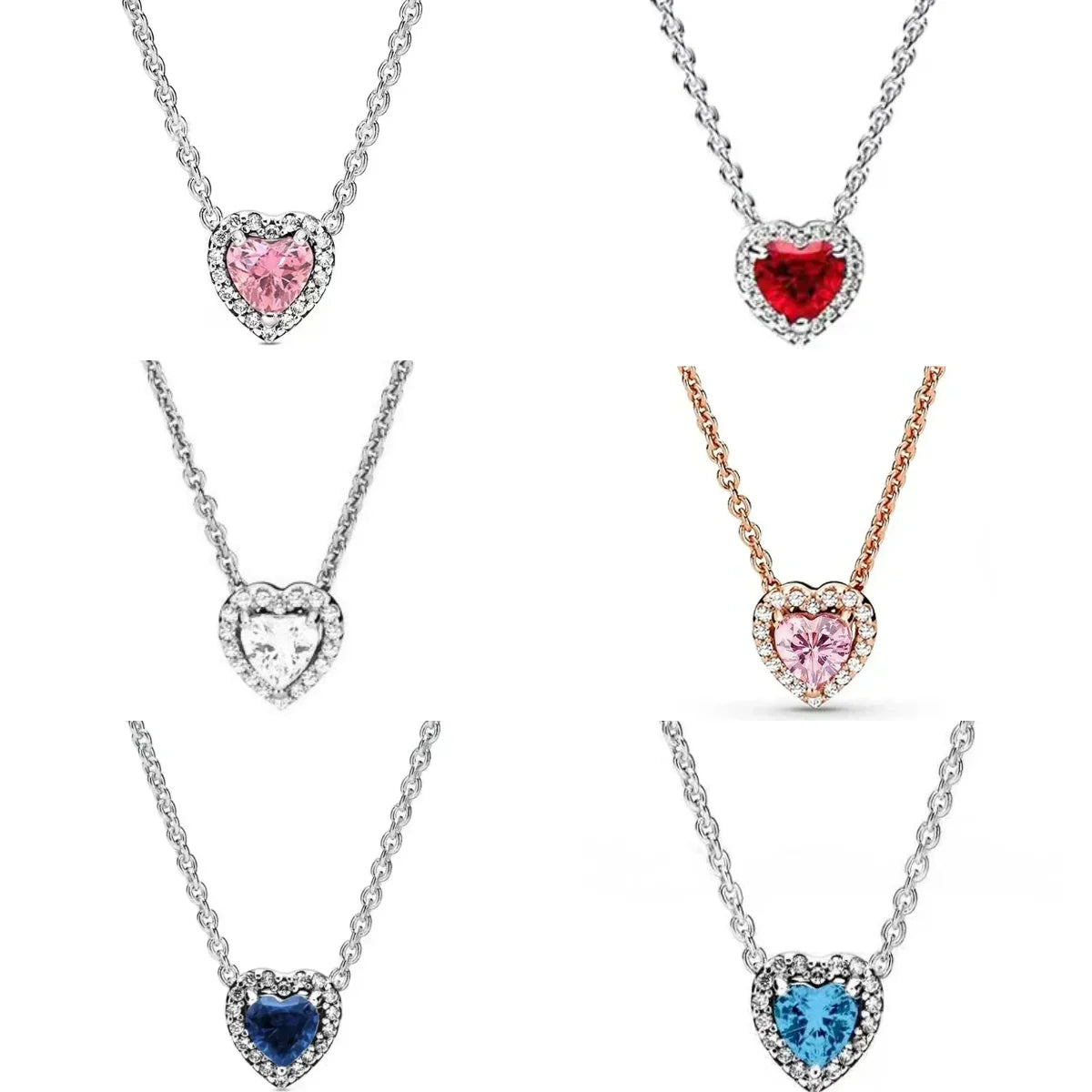 MyClosetAid Colorful Heart-Shaped Necklace — main product shot