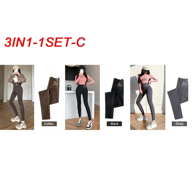 M-XL Shark pants women wear spring  autumn winter thin high-waisted belly lift hip yoga tights small feet black leggings