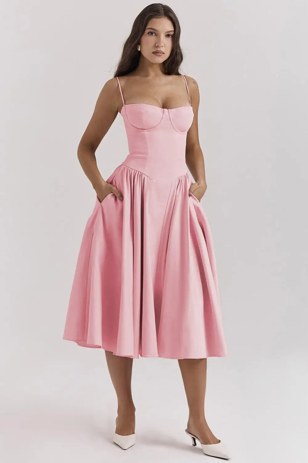 Envy NYC Envy NYC Savior Summer Party Dress — fabric or material detail
