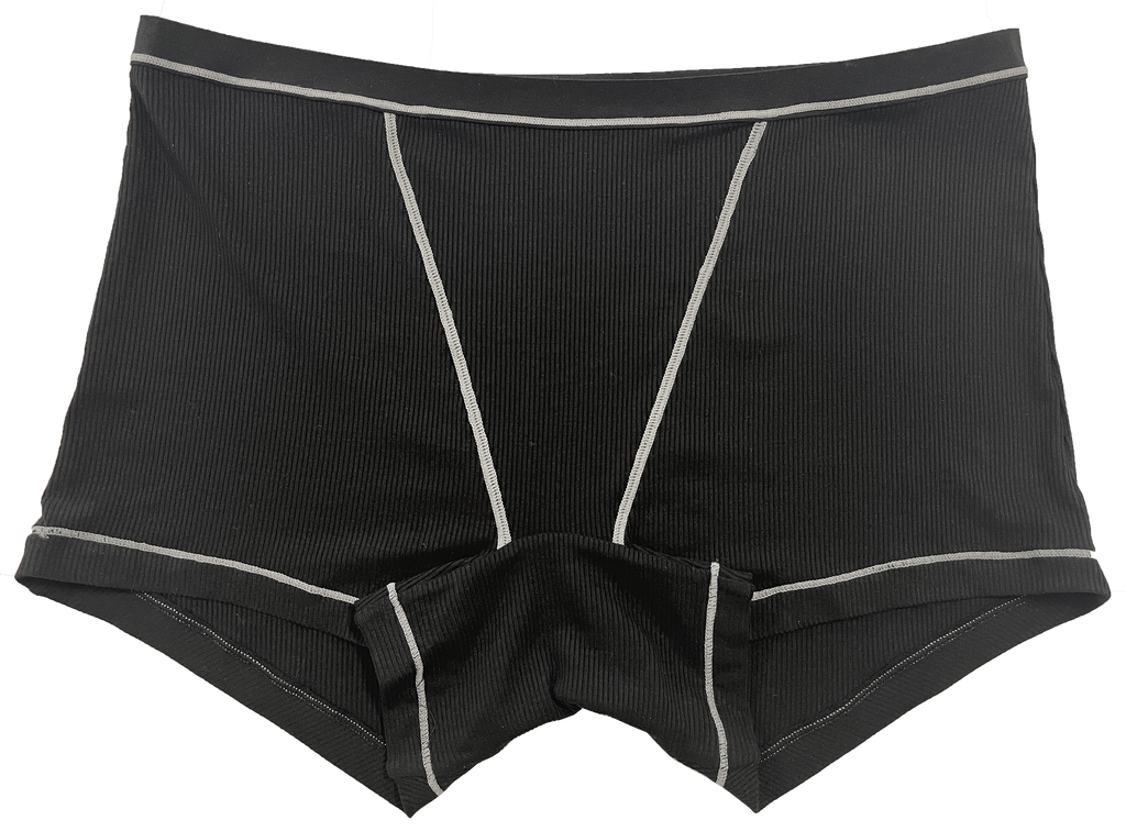 Love Libby Panties Super Soft Modal Boyshort with Contrast Stitching, XS-2X — back view