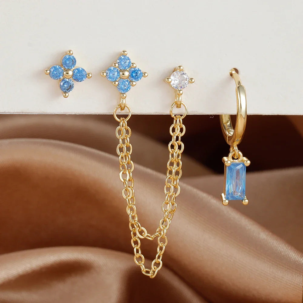 SORI STYLE Zodiac Birthstone Earrings Set for Everyday Celestial Style — packaging