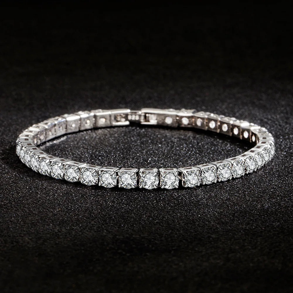 SORI STYLE S925 Sterling Silver Zirconia Tennis Ball Bracelet — lifestyle context