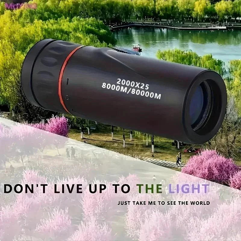 HD Monocular Telescope 2000X25 - Compact Portable for Outdoor Activities
