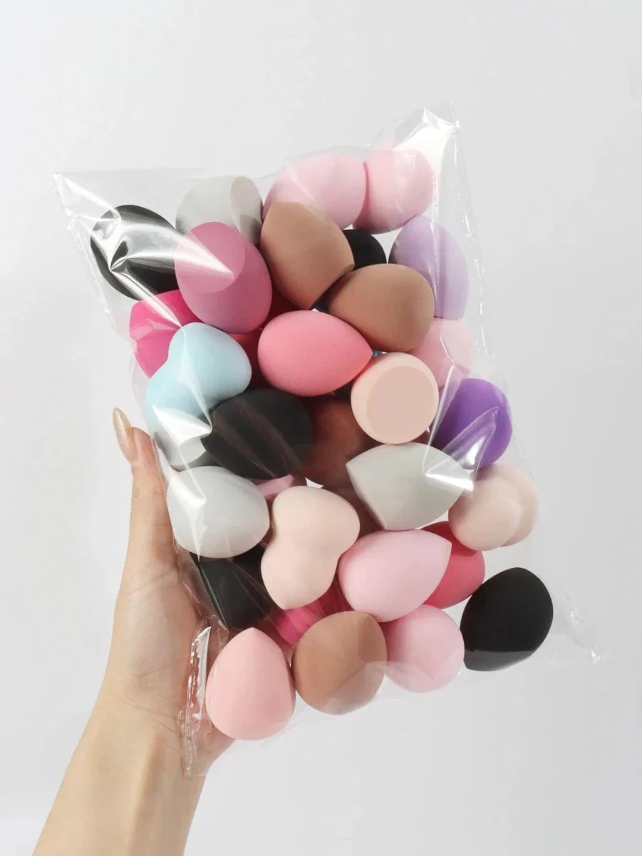 Beauty Sponge Set - Foundation Mixing Puffs 6-60 Pieces