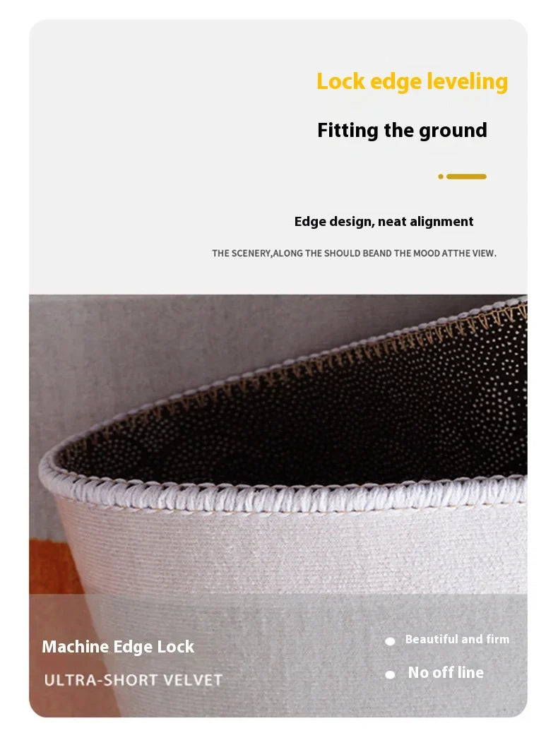 Perfecsy VIKAMA Scandinavian Style Mute Office Carpet Stain-Resistant Rolling Wheelchair Study Home Office Carpet Wear-Resist