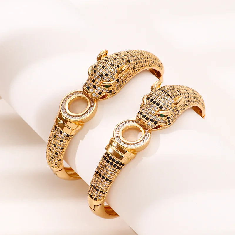 Envy NYC Envy NYC Leopard Bling Women's Bracelet — construction detail