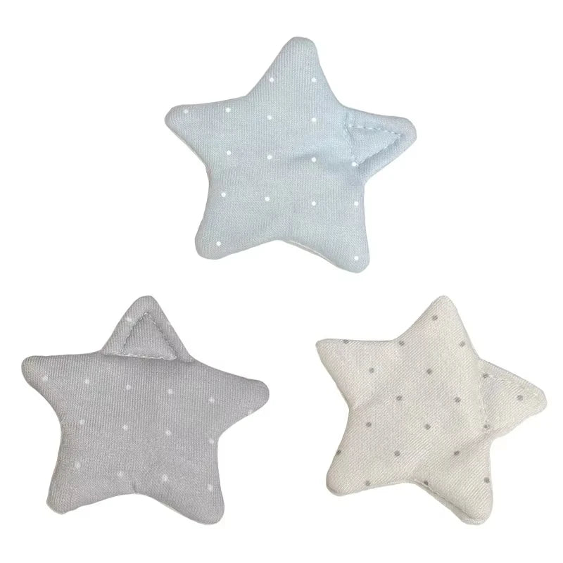 Perfecsy Y2k Japanese Earphone Decoration Accessories Handmade Fabric Star Wave Point Earphone Storage Bag Data Cable Organiz