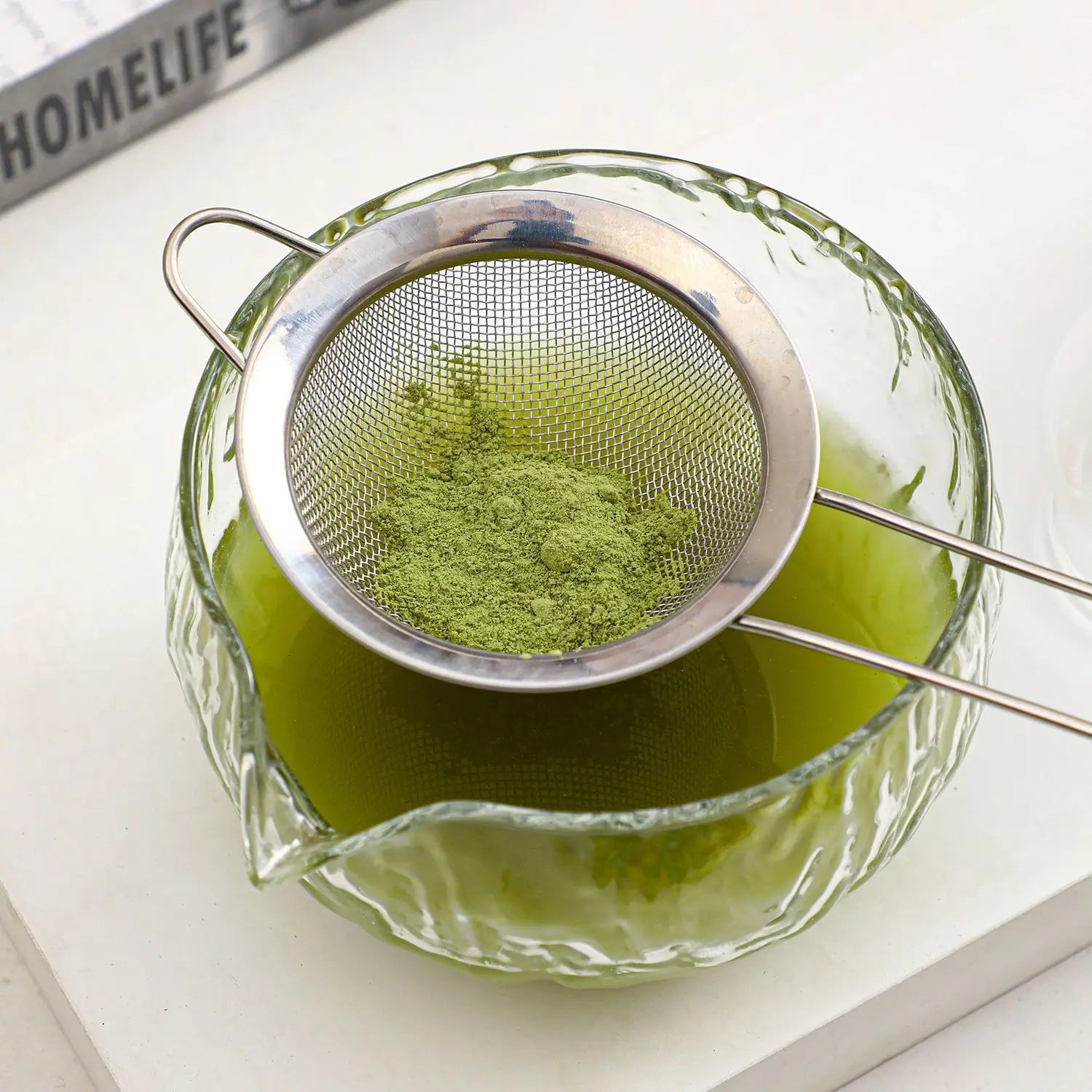 1/4/7Pcs glass Matcha Whisk Set for Beginners Elegant Bamboo Wood Japanese Matcha Tea Making Kit with Whisk Holder Scoop Sifter