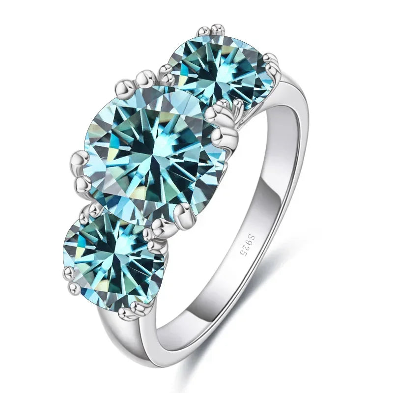 MyClosetAid 2CT Moissanite Ring VVS1 Lab Diamond Solitaire Ring — size reference