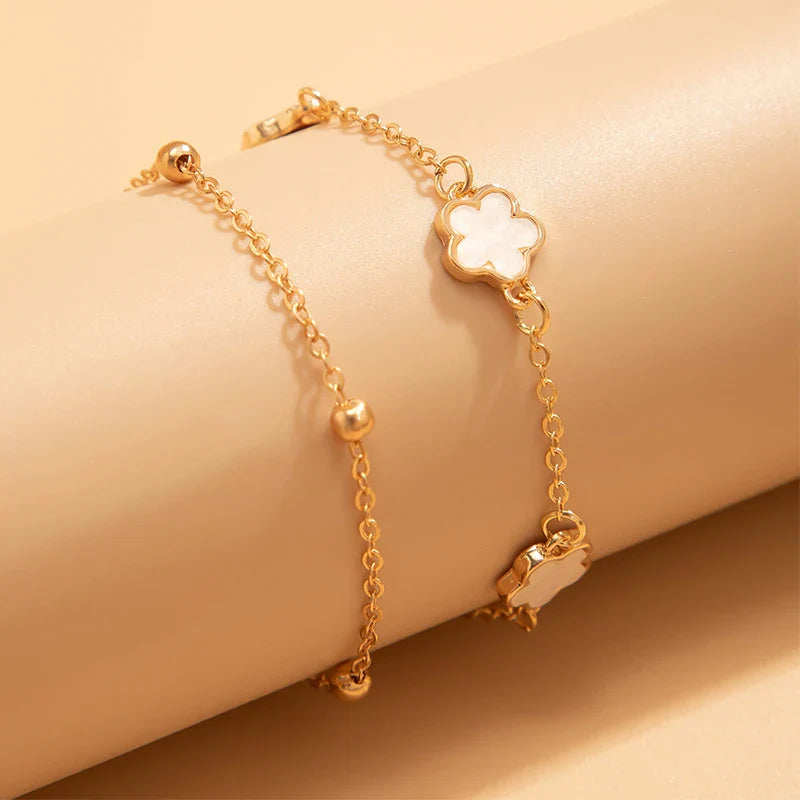 Envy NYC Envy NYC Clover Anklet Braclet — construction detail