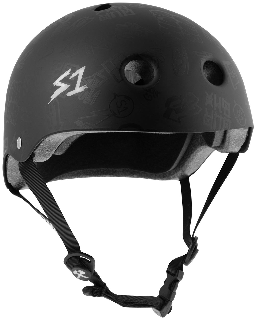 S1 Lifer Helmet - Black Matte/Our BMX by Skates USA