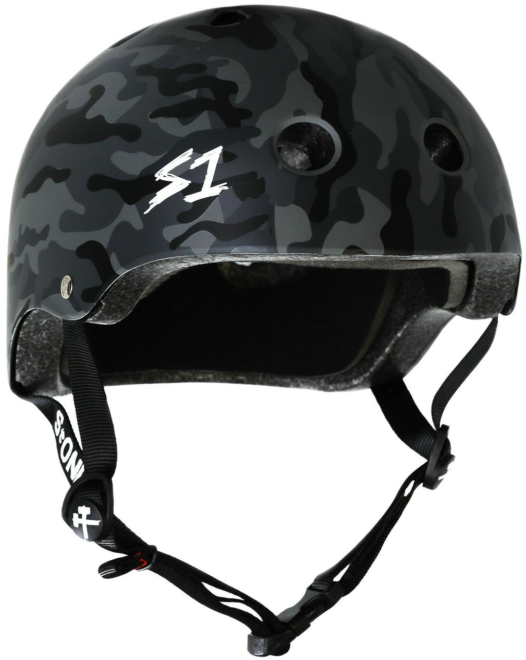 S1 Lifer Helmet - Black Camo Matte by Skates USA