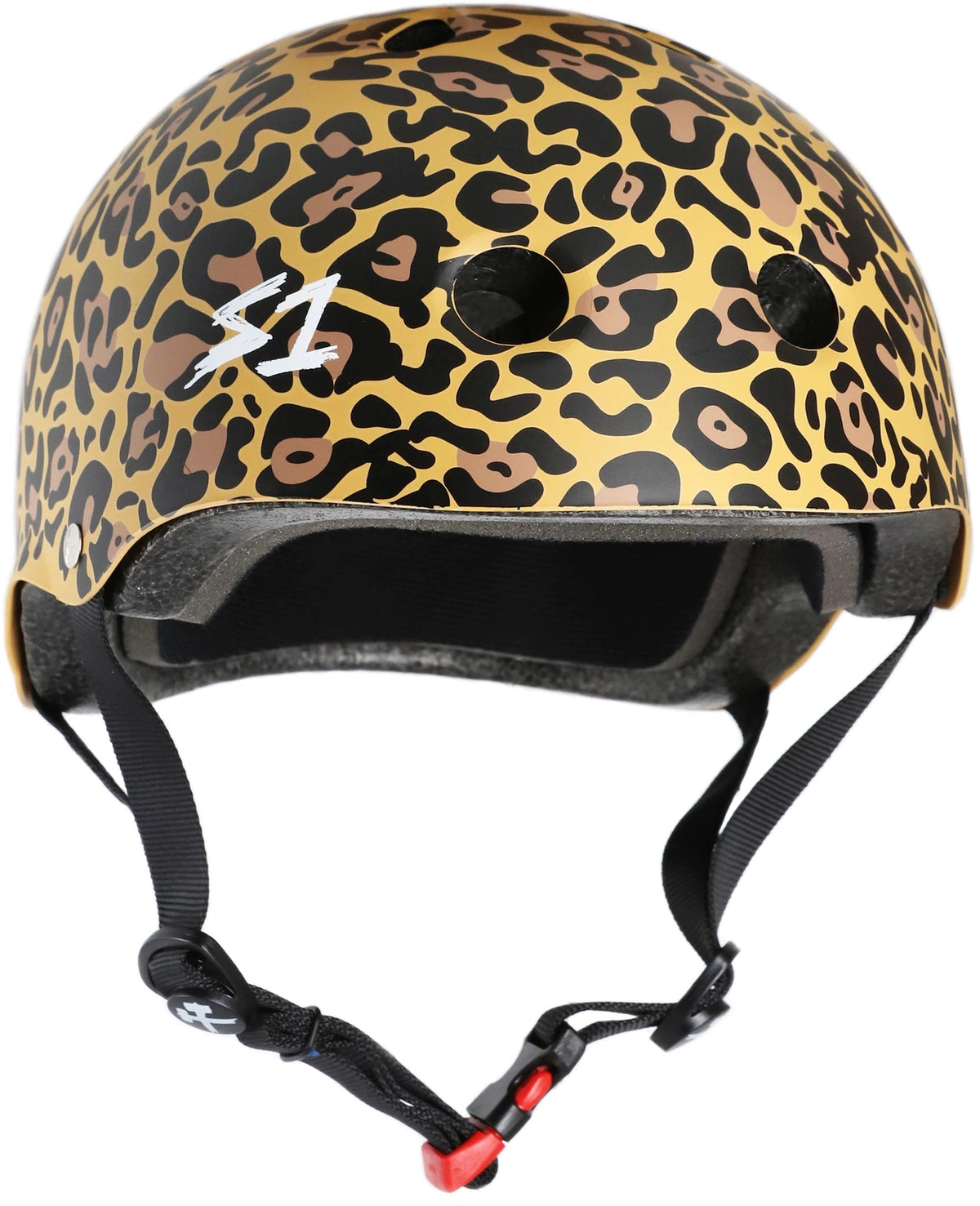 S1 Mini Lifer Helmet - Tan Leopard Print Matte by Skates USA