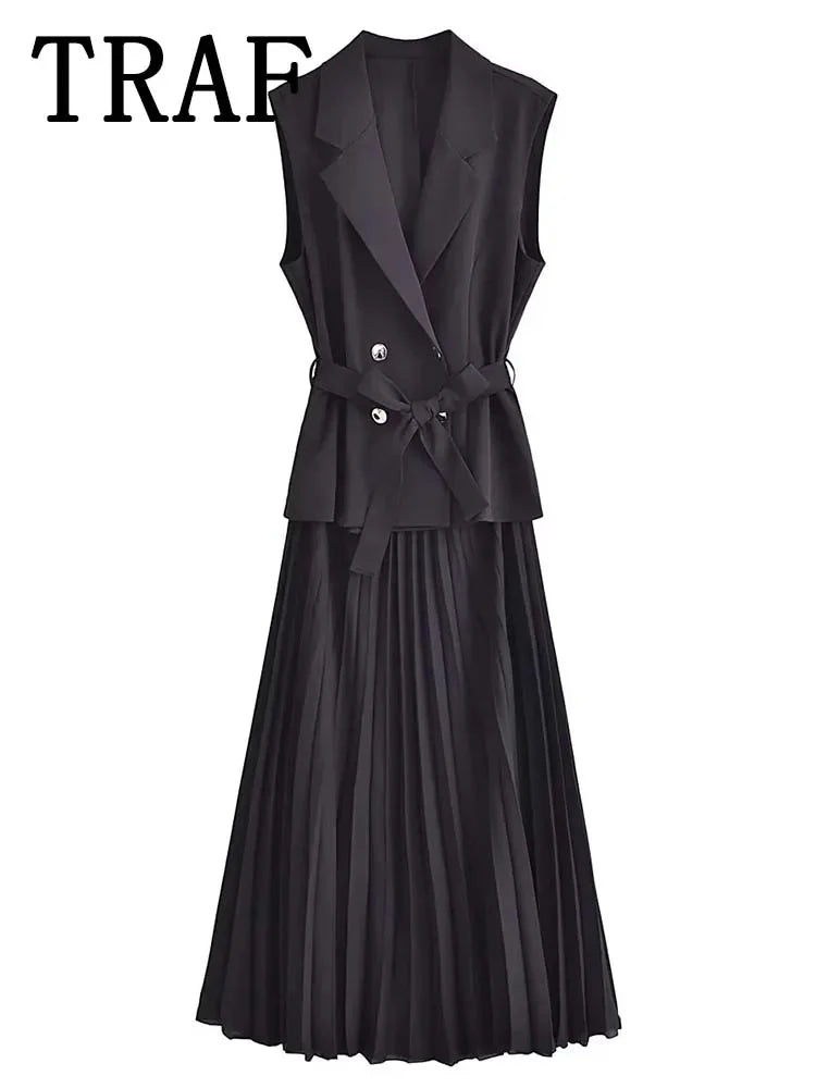 Envy NYC Envy NYC Cali Rouched MIDI Dress — construction detail