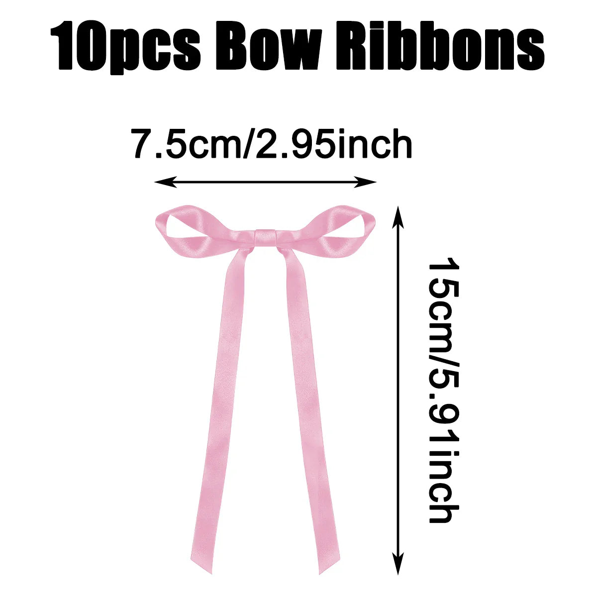 Perfecsy Pink Red Bow Ribbon Cake Decoration Desserts Home Decor Birthday Party Decor Kids Valentine’s Day Romantic Evening E