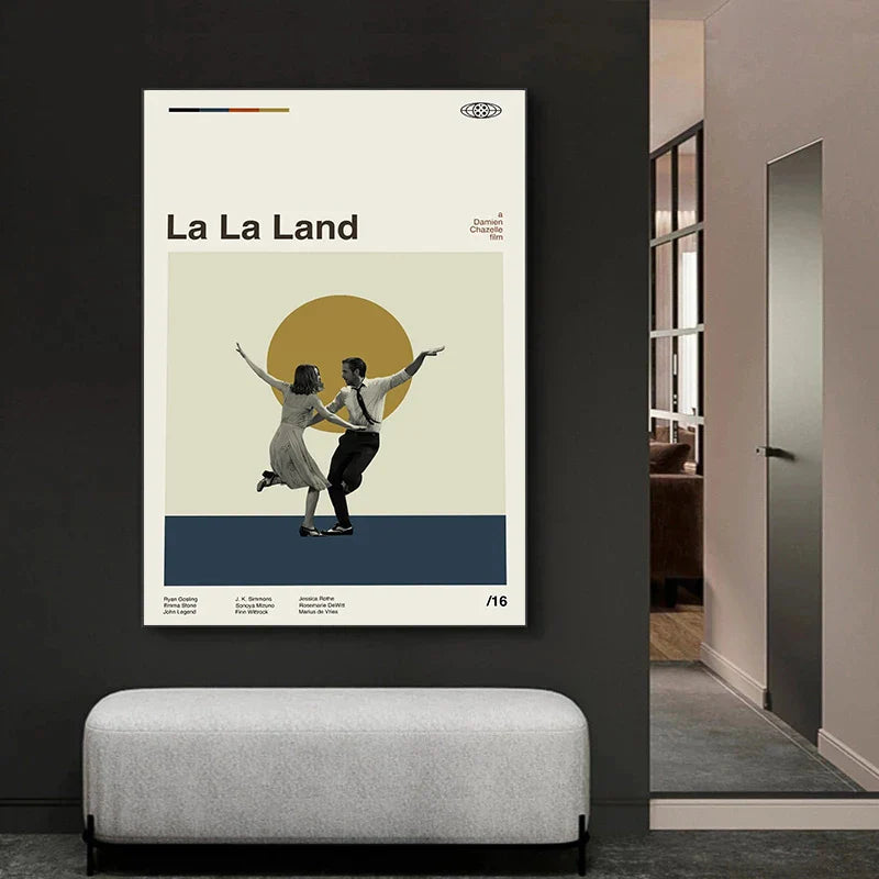 Perfecsy TV Series Movie Posters Set Breaking Bad Cars Fight Club Midcentury Modern Minimalist Retro Vintage Canvas Print Liv