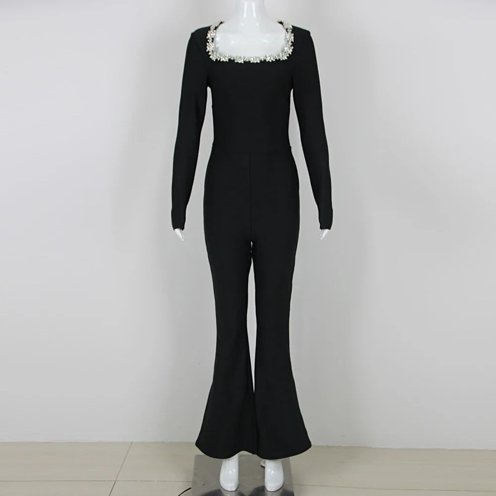 Envy NYC Envy NYC Women's Black Bandage Jumpsuit — product category context
