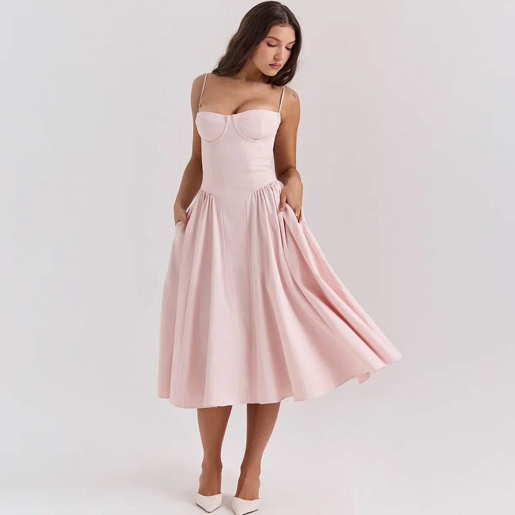 Envy NYC Envy NYC Madeline Midi A Line Dress — detail shot 9