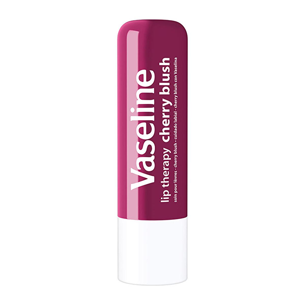 Vaseline Cherry Blush Lip Care - 48 Hour Moisturizing Lip Balm with Shea Butter for Dry, Chapped Lips