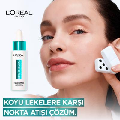 Loreal Paris Bright Reveal Niacinamide Dark Spot Serum - Anti-dark Spot, Non-comedogenic Skincare for Hyperpigmentation