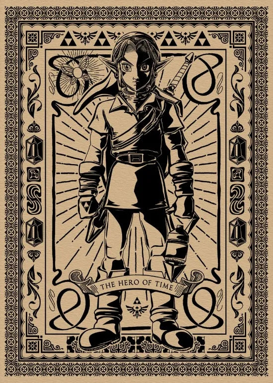 Perfecsy Z-zzelda Game Vintage Poster Legend of Zzelda Wall Decor Classic Video Game Prints Canvas Wall Decoration Gaming Roo