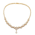 Envy NYC Marquise Cut Cubic Zircon Leaf Bridal Necklace & Earrings — detail shot 7