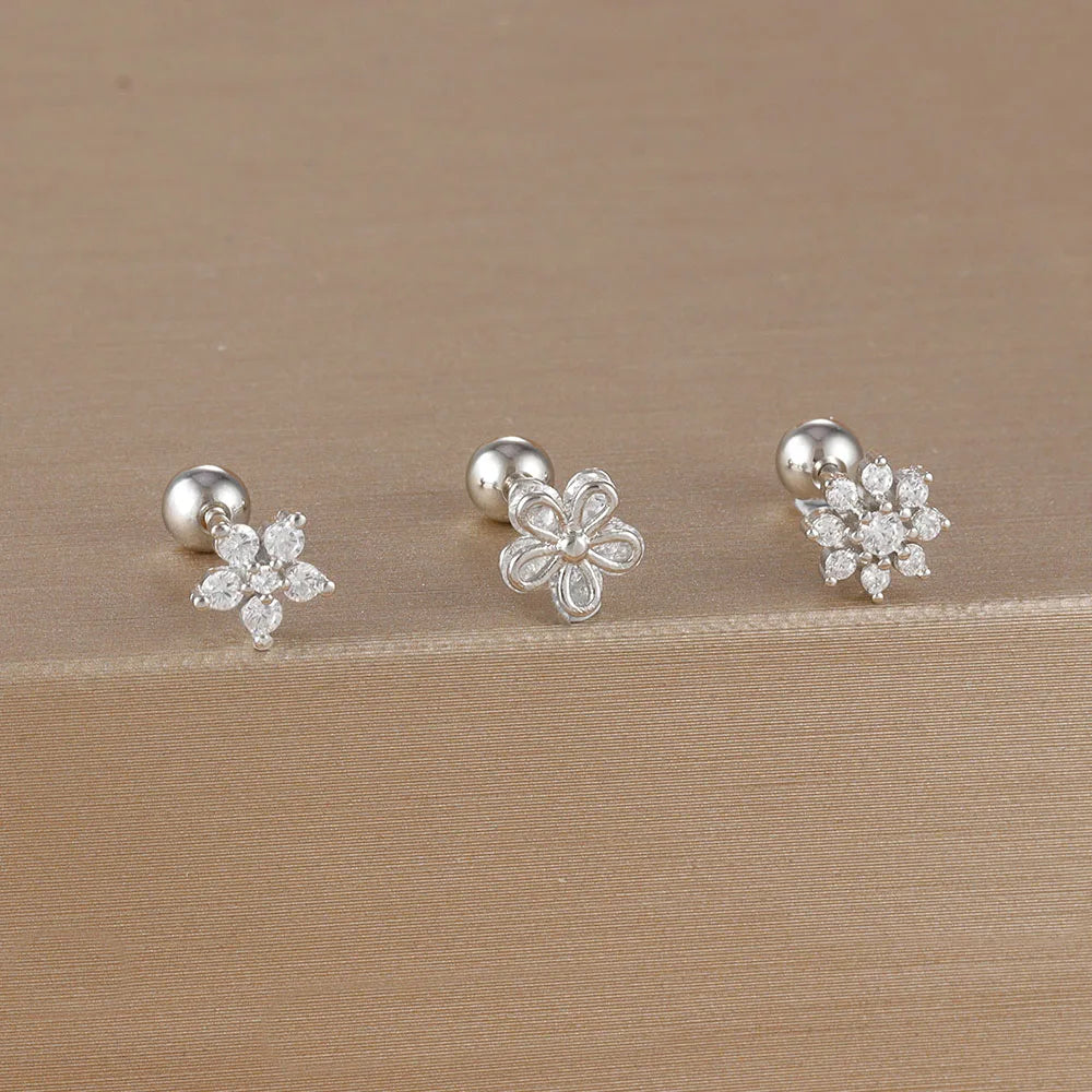 SORI STYLE 3PCS Crown Stud Earring Set for Women — feature highlight