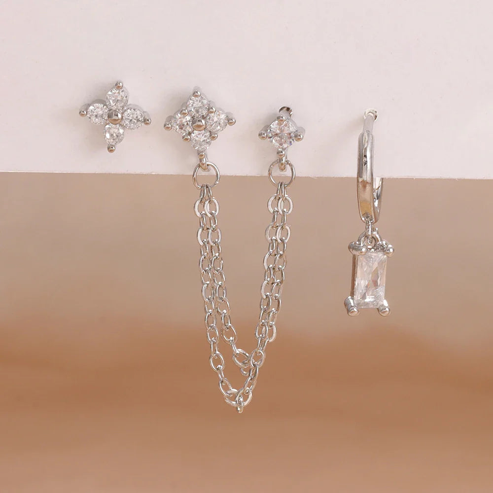 SORI STYLE Zodiac Birthstone Earrings Set for Everyday Celestial Style — comparison shot