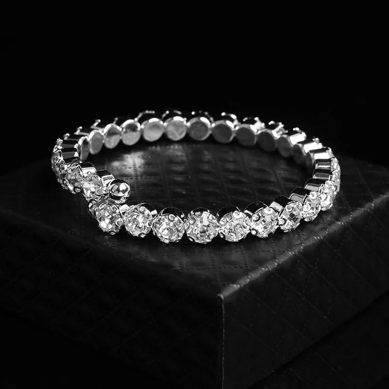 Envy NYC Envy NYC LUX Round Crystal Jewelry Set — construction detail